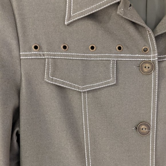 Proportion Petite Conrad C Jacket & Trouser Set Olive Green 8/10 - Picture 6 of 16